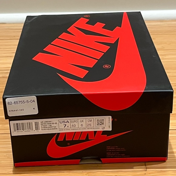 Jordan 1 Retro High Obsidian GS Size 7 Y - Picture 6 of 15